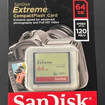 SanDisk Extreme CompactFlash Card (64GB / 120MB/s*)
