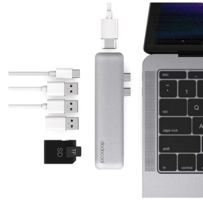 ❤️ dodocool  7-in-1 Multiport Hub with Dual USB-C Connectors for Mac Book