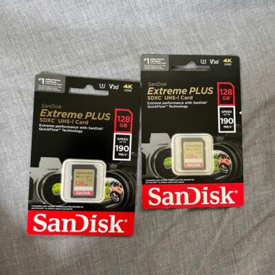 2x Extreme Plus SanDisk 128gb
