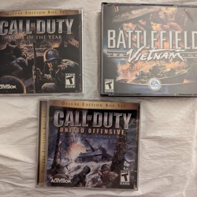 Call of duty & battlefield Vietnam PC game lot of 3 pre-owned