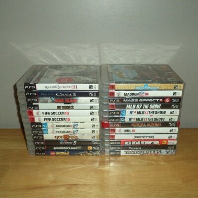 *Empty Case* Sony PlayStation 3 PS3 Lot Of 24 Artwork Cases Manual Replacement
