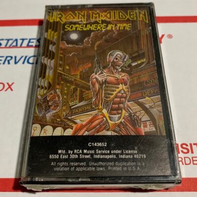 Iron Maiden Somewhere in Time Original 1986 Cassette Tape Album SEALED NEW