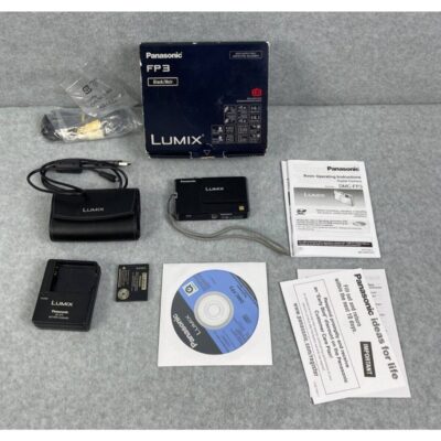Panasonic LUMIX DMC-FP3 14.1MP Digital Camera Black Box Instructions TESTED