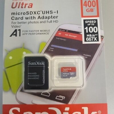 SanDisk Ultra Memory 400GB 400G Micro SD SDXC MicroSD Class 10 120MB/s