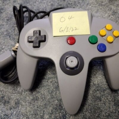 Gray Nintendo 64 N64 OEM Remote Controller Refurbished Joystick 04