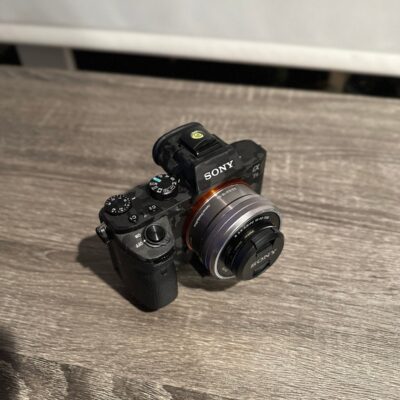 Sony a7ii camera with lens