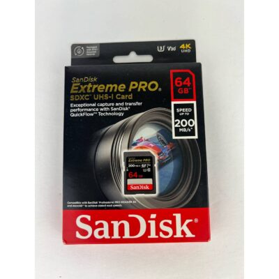 SanDisk 64GB Extreme PRO SDXC UHS-I Card (SDSDXXG-64G-GN4IN