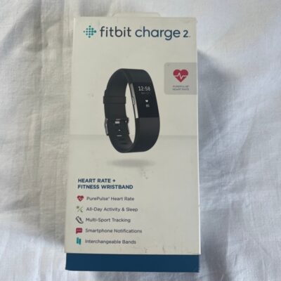 Fitbit Charge 2 Heart Rate Fitness Wristband Black Large