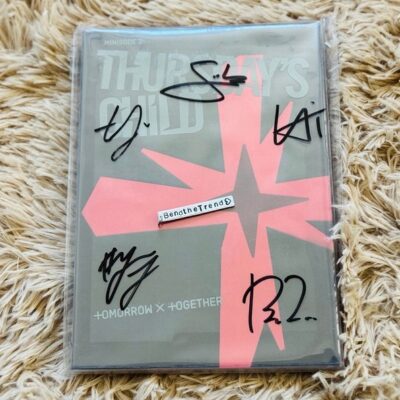 Tomorrow x Together TXT “Thursday’s Child” SIGNED Autograph BY ALL MEMBERS Kpop