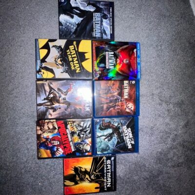 Batman Animated Movie Lot Blu-Ray & DVD Lot of 8