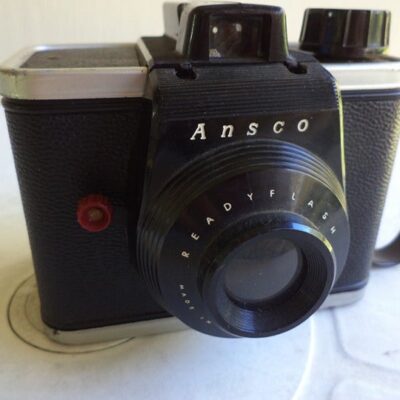 VTG-1950, 1960’s ANSCO “Ready Flash” Hand Carry FLASH CAMERA w/handle