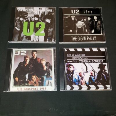 U2 4X 1 CD Bundle Boston 81 Philly 83 US Fest 83 Montreal 85 All Soundboard Bono