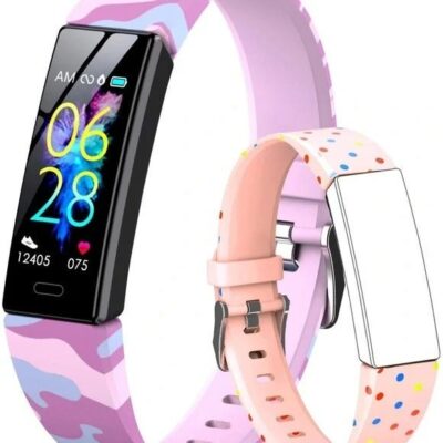 GOGUM Slim Fitness Tracker with Replacement Band for Kids Girls Boys Teens