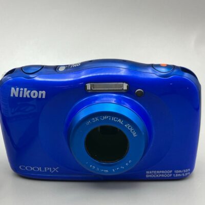 Nikon COOLPIX W100 13.2MP Waterproof Digital Camera 3X Zoom, WiFi (Blue)