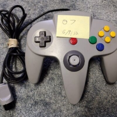 Gray Nintendo 64 N64 OEM Remote Controller Refurbished Joystick 07