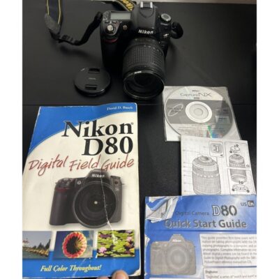 Nikon D80 Camera w/ AF-S Nikkor 18-135mm Lens Manuals Fast Ship