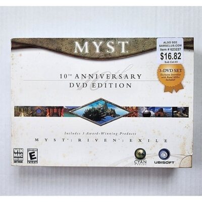 Myst 10th Anniversary DVD Edition Big Box SEALED 2003 Ubisoft Windows Mac