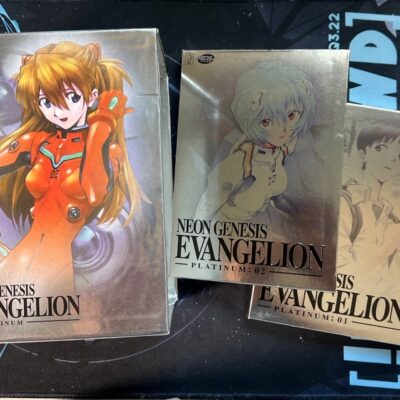 Evangelion Platinum DVD Collectors Box Set – Volumes 1 & 2 along w/ Nerve Decal