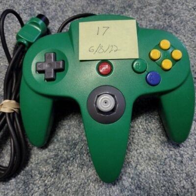 Green Nintendo 64 N64 OEM Remote Controller Refurbished Joystick 17