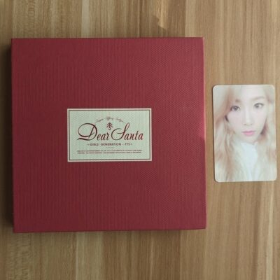 Girls Generation TTS album Dear Santa Taetiseo + Taeyeon PhotoCard RED Official