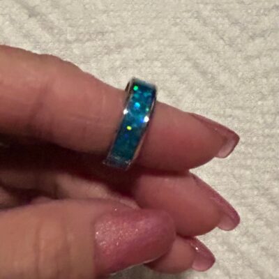 BLUE INLAY RING