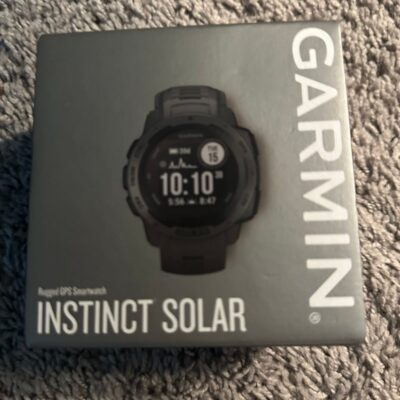 Garmin Instinct Solar Smartwatch 45mm Graphite NEW