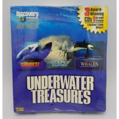 Discovery Channel Multimedia Underwater Treasures PC CD-ROM Big Box Sealed 1996