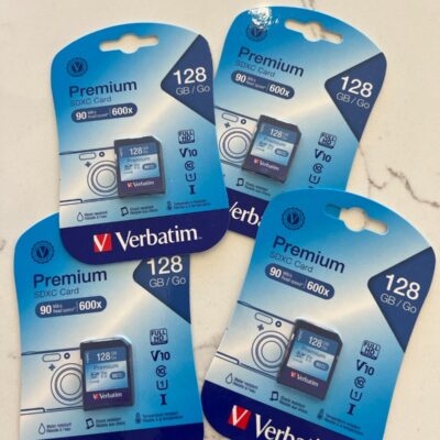 New/Unopened 4-pack Verbatim Premium SDXC Card 128GB