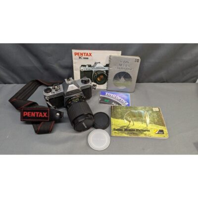 PENTAX ASAHI K1000 SE 35mm Film Camera, Manual,FIVE STAR 35-75mm f 3.5-4.8 LENS