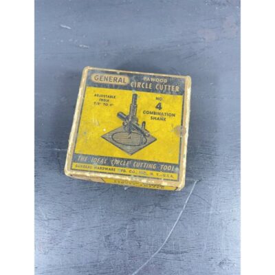 Vintage General Pawood No. 4 Circle Cutter Tool 7/8″ – 4″ With Box