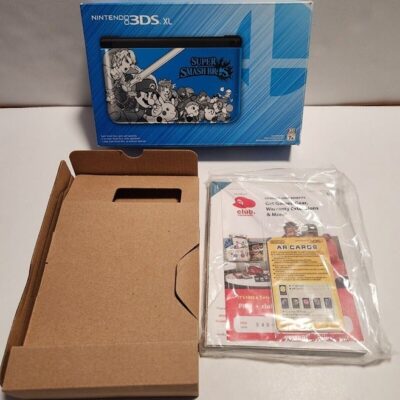 Super Smash Bros Blue Edition Nintendo 3DS XL Console Box ONLY