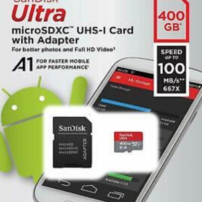 SanDisk Ultra 400GB microSDXC UHS-I – V30 – Micro SD Memory Card GOPRO HERO 9
