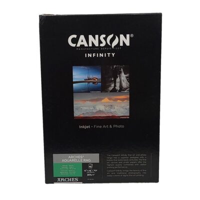 Canson Infinity Arches Aquarelle Rag Inkjet Printer Photo Paper 13″x19″ 25 Count