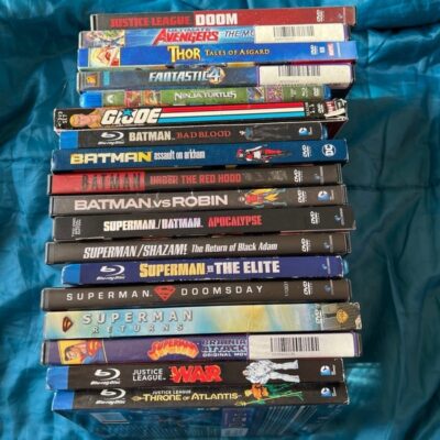 Lot of 18 DVDs (Mostly Superhero Comics)