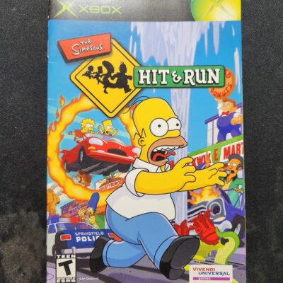 Original Booklet ONLY for Microsoft XBOX THE SIMPSONS HIT & RUN