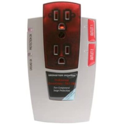 NIB Monster Cable Pro 200 Audio Video Powercenter 2 Outlet Surge Protector MB6