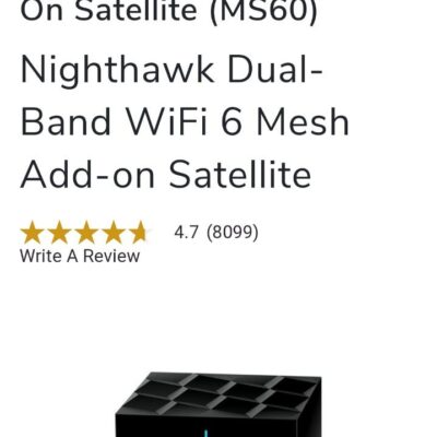 NetGear Nighthawk AX1800 Dual-Band Mesh WiFi 6 System 2-Pack