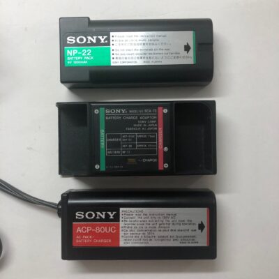 Sony Super 8 Battery and Charger BCA-70, ACP-80UC, and NP-22 Battery 6V