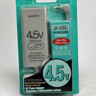 Sony AC-E45A Worldwide AC Power Adapter CD Walkman 4.5V Travel Slim Unopened