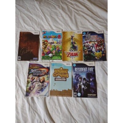 Wii Game Manual Lot. House Of The Dead, Brawl, Mario Party 8, Skyward Sword etc