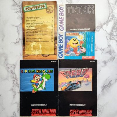 Super Nintendo, Gamecube & Game boy manuals Super Mario, F-Zero, Zelda & more