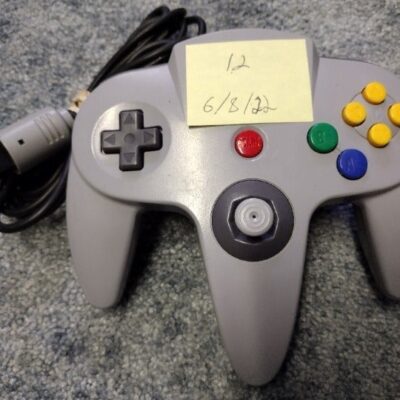 Gray Nintendo 64 N64 OEM Remote Controller Refurbished Joystick 12