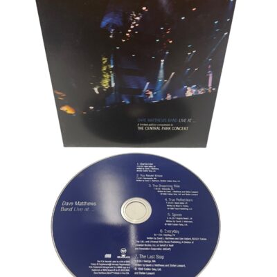 Dave Matthews Live At A Limited Edition Companion To The Central Park Concert CD