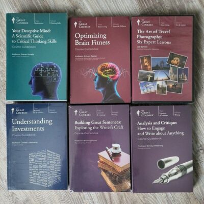 Great Courses  6 DVD Lot New Sealed Brain Investing Travel Photography Writing