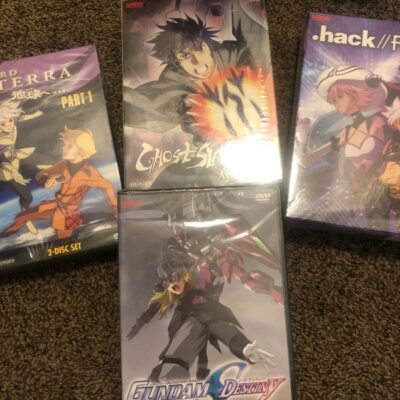 Bandai Anime DVD Lot Gundam /Hack Roots / Ghost Slayer & Toward the Terra