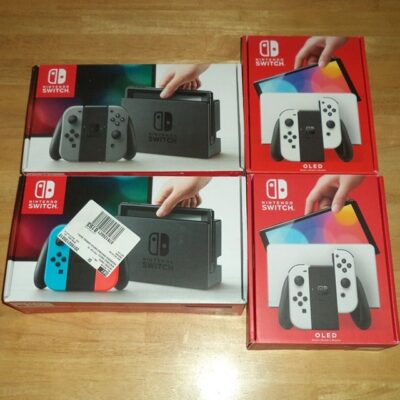 *EMPTY* NINTENDO SWITCH Console System Box Boxes Lot Of 4 Only *NO INSERTS* OLED
