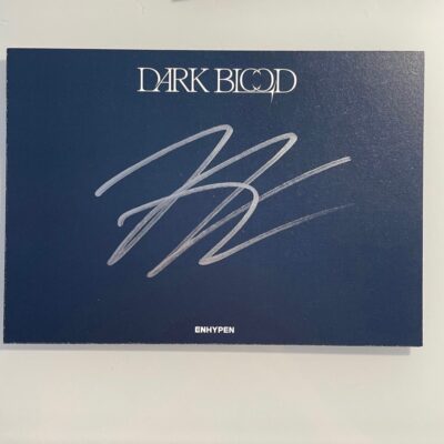 Enhypen Dark Blood Album + Jay Signed Postcard