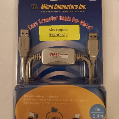 Micro Connectors Easy Transfer Cable For Windows Vista / 7 Sealed Package