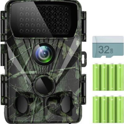 Trail Camera 4K 30MP, Game Camera with Night Vision 0.1S Trigger Time, IP65 120°