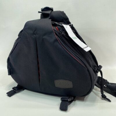 NWT CADEN Camera Bag Sling Backpack Camera Case Waterproof Rain Cover Black Red